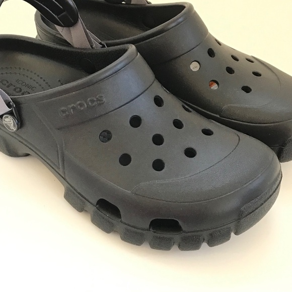 CROCS Clogs Off-road Sport Clog Black Men’s Size 10 Women’s Size 12 NWOT - Picture 3 of 16